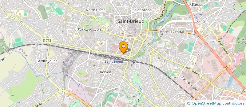 localisation de l'entreprise CABINET DOCTEUR KATELL BOURDON à SAINT-BRIEUC