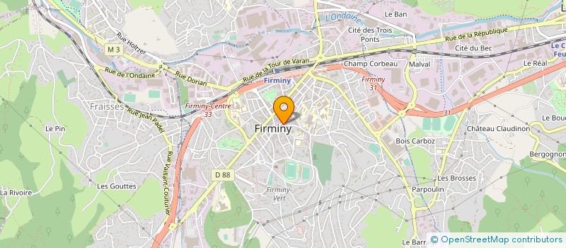 localisation de l'entreprise CABINET DOCTEUR TANNE ET ROLLIN  FIRMINY