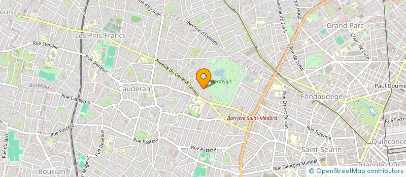 localisation de l'entreprise CABINET DOCTEUR XAVIER BEGUERIE  BORDEAUX