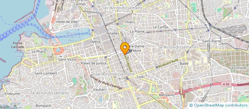 localisation de l'entreprise CABINET DOCTEURS PERAZZI ET LECA à MARSEILLE