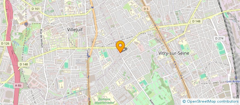 localisation de l'entreprise CABINET DOCTEURS PICHODOU J.ET ROCCA F. à VITRY-SUR-SEINE