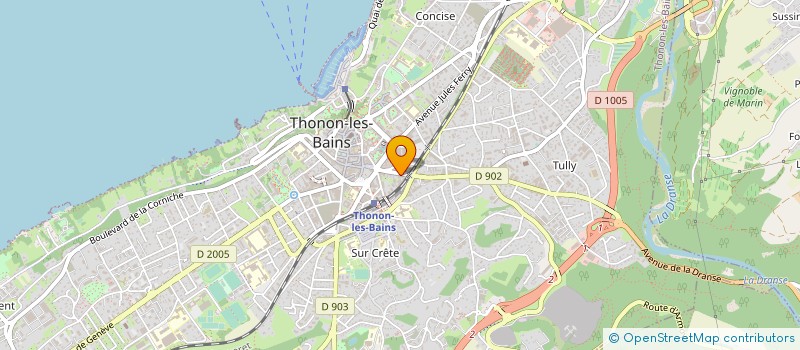 localisation de l'entreprise CABINET DODINET à THONON-LES-BAINS