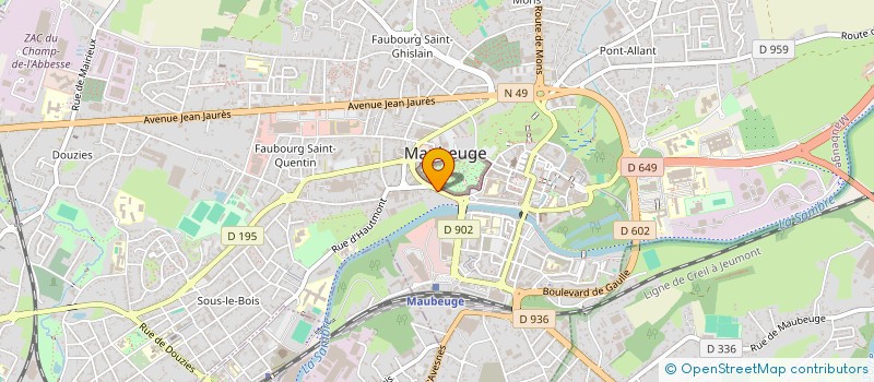 localisation de l'entreprise CABINET DOMICILIATION DU BASSIN DE LA SAMBRE à MAUBEUGE
