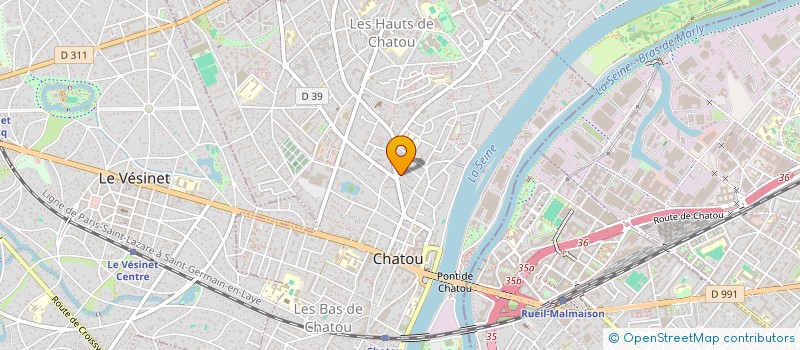 localisation de l'entreprise CABINET DOYEN CONSEIL ET PATRIMOINE à CHATOU