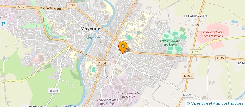 localisation de l'entreprise CABINET DR BUTTA à MAYENNE