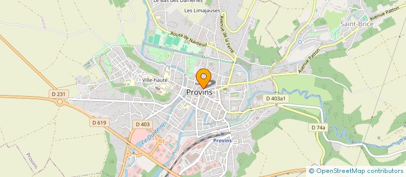 localisation de l'entreprise CABINET DR GUILLABERT  PROVINS