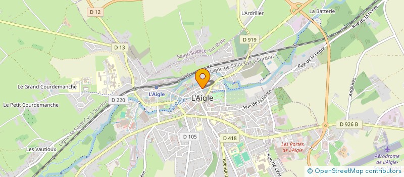 localisation de l'entreprise CABINET DU COEUR à L'AIGLE