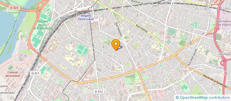 localisation de l'entreprise CABINET DU DOCTEUR ADELINE NAUDIN ROY à ANGERS