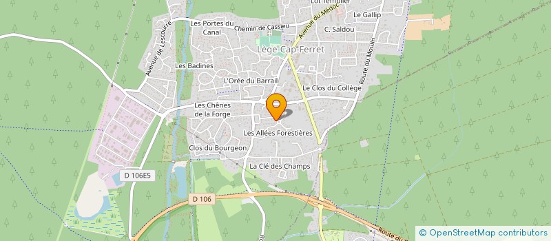 localisation de l'entreprise CABINET DU DOCTEUR ALAIN BORDELOUP  LEGE-CAP-FERRET