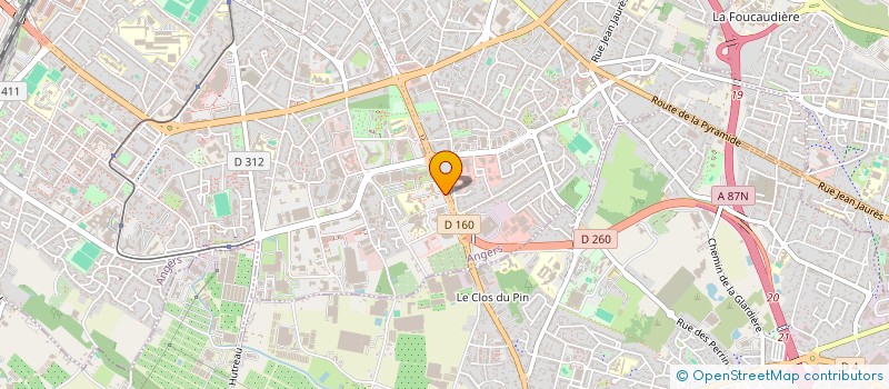 localisation de l'entreprise CABINET DU DOCTEUR ALBAN ROUFFET à ANGERS