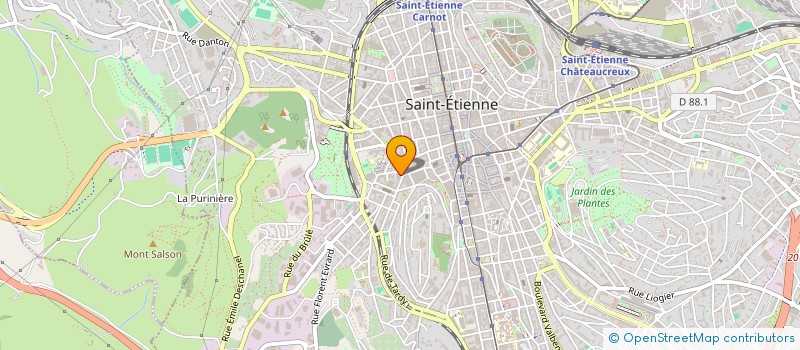 localisation de l'entreprise CABINET DU DOCTEUR ALEX SAMAIN  SAINT-ETIENNE