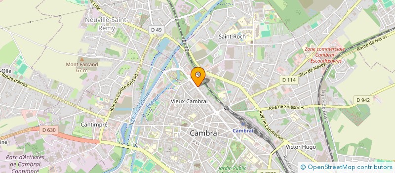 localisation de l'entreprise CABINET DU DOCTEUR AUTISSIER à CAMBRAI