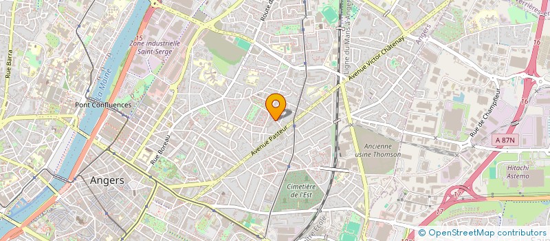 localisation de l'entreprise CABINET DU DOCTEUR AXELLE VIGNEAU  ANGERS