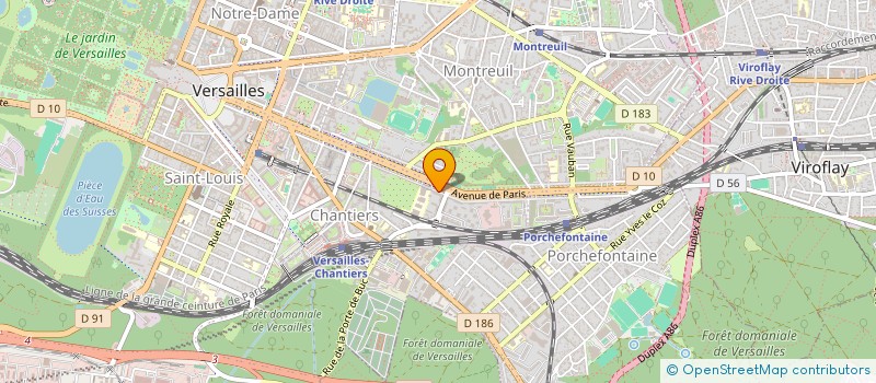 localisation de l'entreprise CABINET DU DOCTEUR BENEDICTE SIMON à VERSAILLES