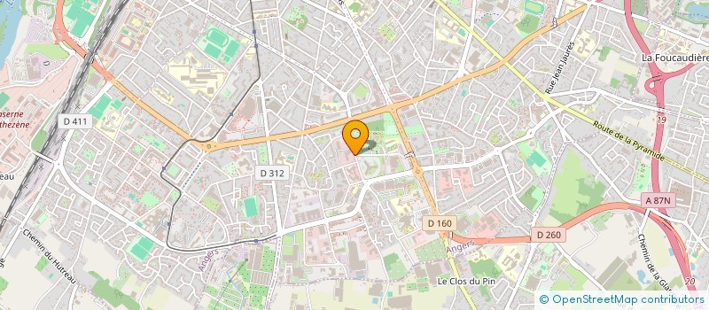 localisation de l'entreprise CABINET DU DOCTEUR BLANCHE LAJOUX à ANGERS