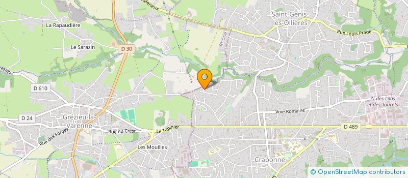 localisation de l'entreprise CABINET DU DOCTEUR BUATOIS  SAINT-GENIS-LES-OLLIERES