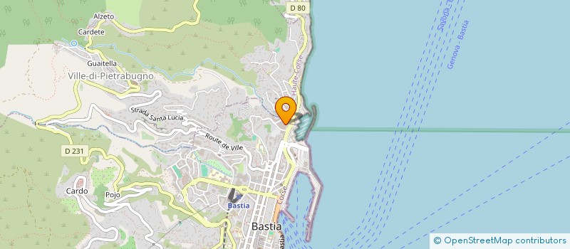 localisation de l'entreprise CABINET DU DOCTEUR CARRIERE à BASTIA