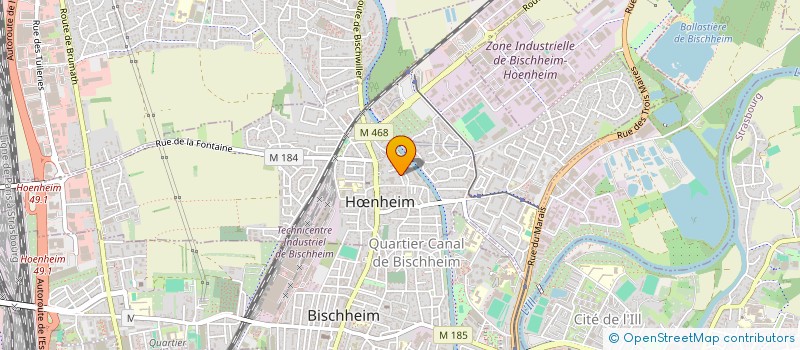 localisation de l'entreprise CABINET DU DOCTEUR CHRYSTELLE MOREAU  BISCHHEIM