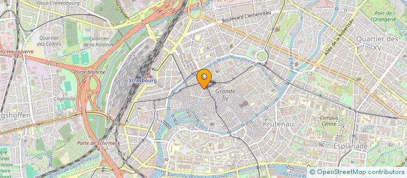 localisation de l'entreprise CABINET DU DOCTEUR CLAUDE BENICHOU MEDECIN SPECIALISE EN OPHTALMOLOGIE à STRASBOURG
