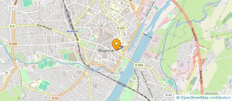 localisation de l'entreprise CABINET DU DOCTEUR CODRIDEX à ROANNE