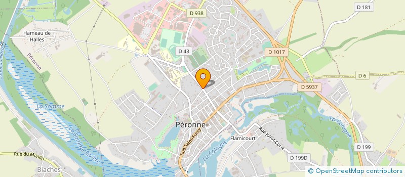 localisation de l'entreprise CABINET DU DOCTEUR DALIGAULT  PERONNE