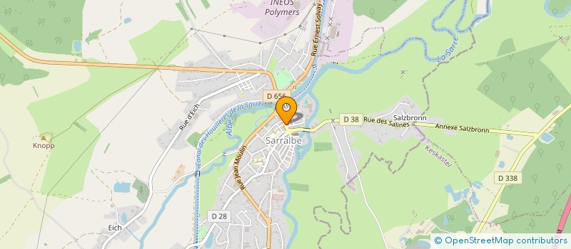 localisation de l'entreprise CABINET DU DOCTEUR DARIMONT  SARRALBE