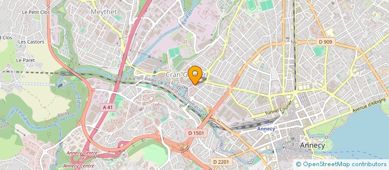 localisation de l'entreprise CABINET DU DOCTEUR DEJAUNE à ANNECY
