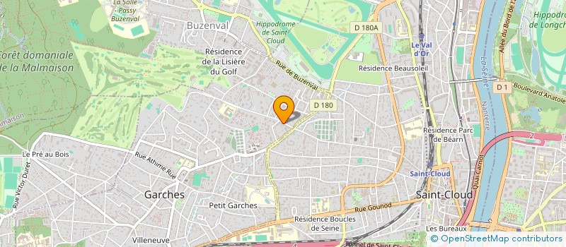 localisation de l'entreprise CABINET DU DOCTEUR DOMINIQUE GRAZIANI à GARCHES