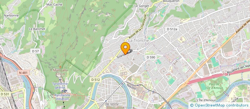 localisation de l'entreprise CABINET DU DOCTEUR DREVON à LA TRONCHE