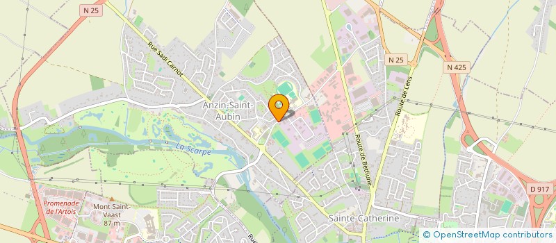 localisation de l'entreprise CABINET DU DOCTEUR E. PIERINI  ANZIN-SAINT-AUBIN