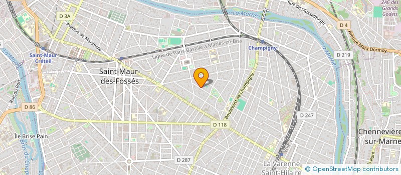 localisation de l'entreprise CABINET DU DOCTEUR ELISE GUIVARCH à SAINT-MAUR-DES-FOSSES