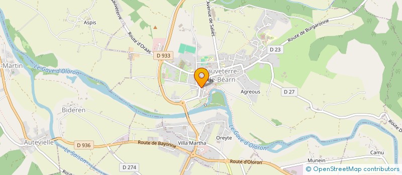 localisation de l'entreprise CABINET DU DOCTEUR ERIC JOMIN  SAUVETERRE-DE-BEARN