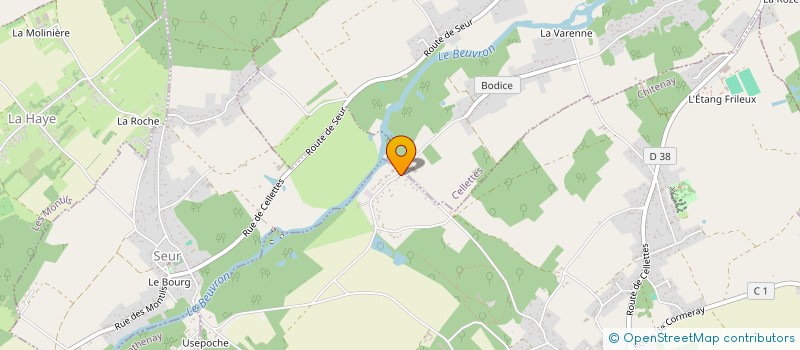 localisation de l'entreprise CABINET DU DOCTEUR FANNY MINISCLOUX  CELLETTES