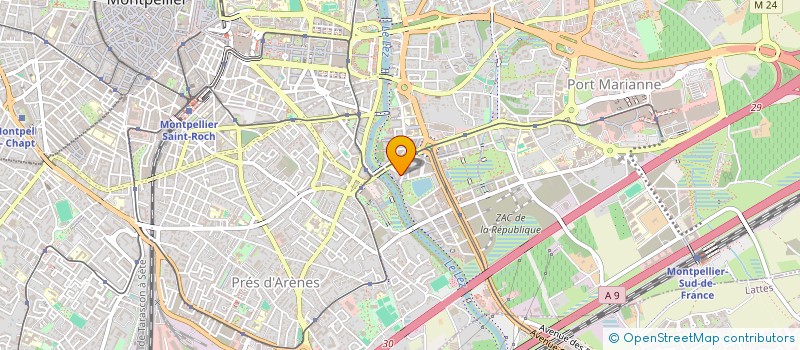 localisation de l'entreprise CABINET DU DOCTEUR FREDERIC LLANOS à MONTPELLIER