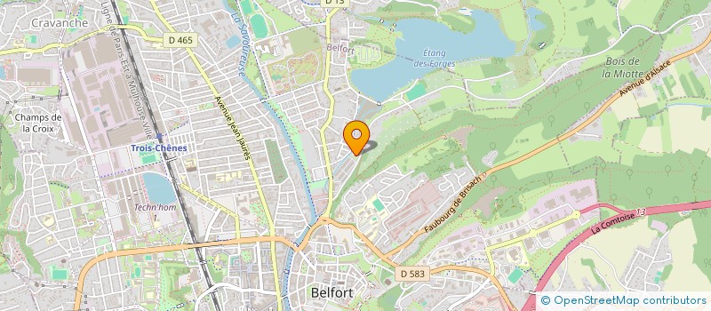 localisation de l'entreprise CABINET DU DOCTEUR GREBOVAL  BELFORT