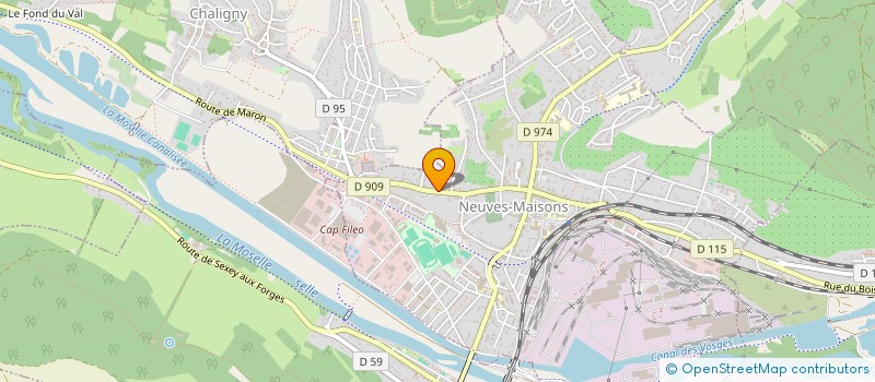 localisation de l'entreprise CABINET DU DOCTEUR HACQUIN  NEUVES-MAISONS