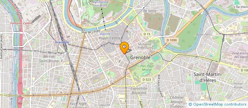 localisation de l'entreprise CABINET DU DOCTEUR J-P LANTUEJOUL à GRENOBLE