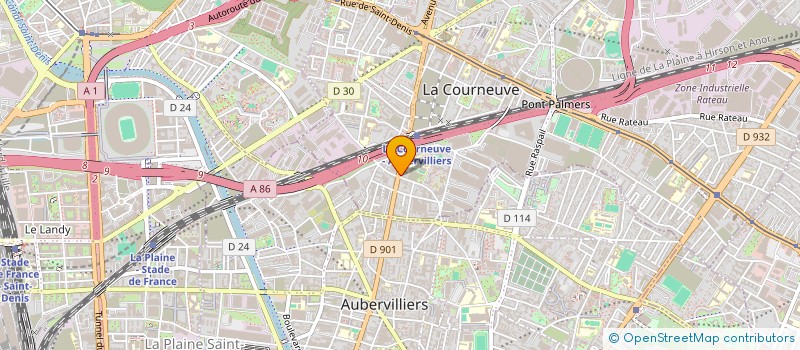 localisation de l'entreprise CABINET DU DOCTEUR JEAN-PIERRE TERMIS à LA COURNEUVE