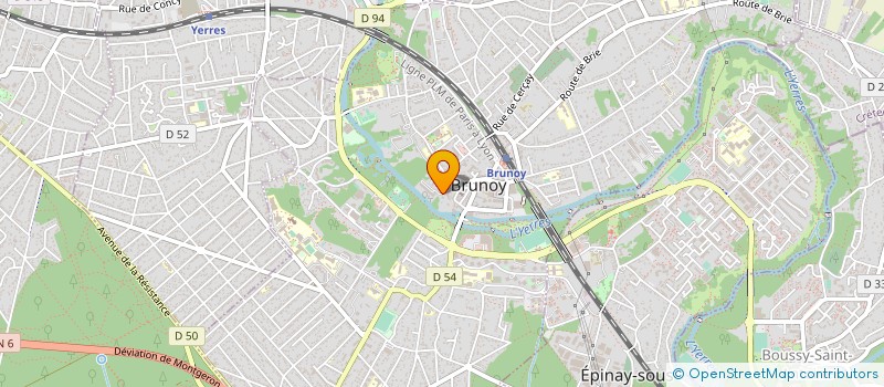 localisation de l'entreprise CABINET DU DOCTEUR LA LA HITMI à BRUNOY