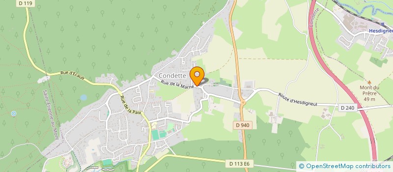 localisation de l'entreprise CABINET DU DOCTEUR LEMAITRE  CONDETTE