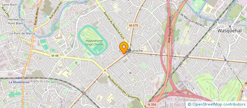 localisation de l'entreprise CABINET DU DOCTEUR LOTFI BENHAMED à MARCQ-EN-BARŒUL