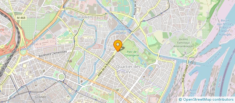 localisation de l'entreprise CABINET DU DOCTEUR MARC ABENSOUR à STRASBOURG