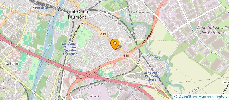 localisation de l'entreprise CABINET DU DOCTEUR MARC BROUDIC  SAINT-OUEN-L'AUMONE