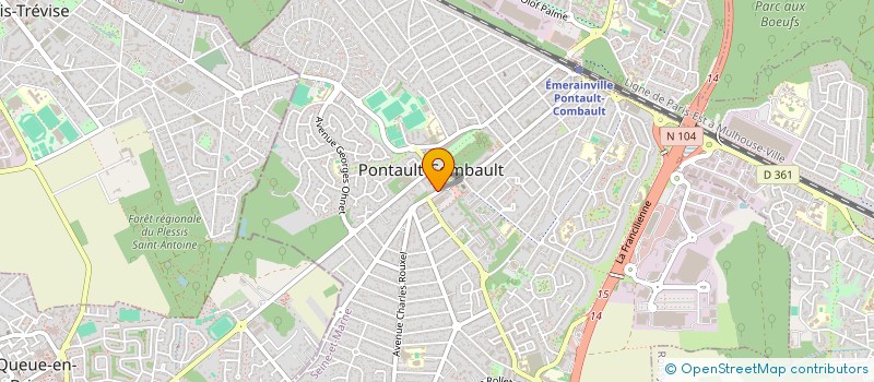 localisation de l'entreprise CABINET DU DOCTEUR MARY JEAN-CLAUDE à PONTAULT-COMBAULT