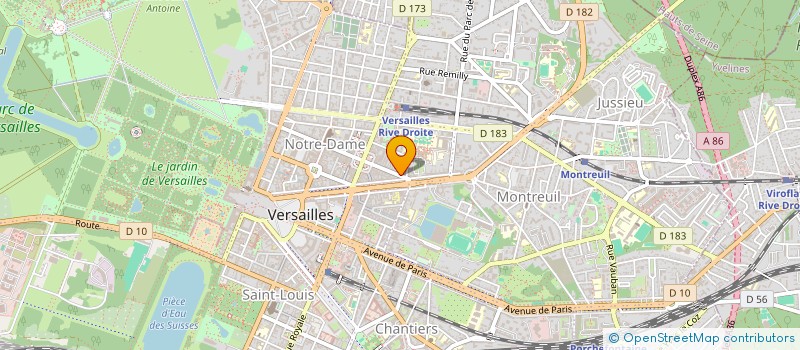localisation de l'entreprise CABINET DU DOCTEUR MICHAEL LUMBROSO à VERSAILLES