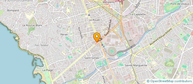 localisation de l'entreprise CABINET DU DOCTEUR MICHAEL SAADA à MARSEILLE