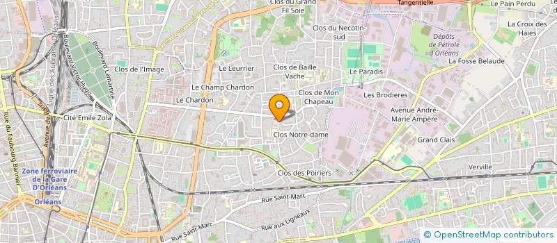 localisation de l'entreprise CABINET DU DOCTEUR MICHEL TRIBOULAT à ORLEANS