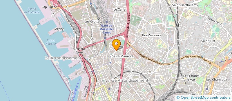 localisation de l'entreprise CABINET DU DOCTEUR MICHELLE GUEDJ à MARSEILLE