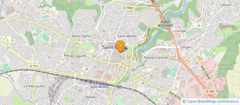 localisation de l'entreprise CABINET DU DOCTEUR MICKAEL LE PIOUFFLE à SAINT-BRIEUC