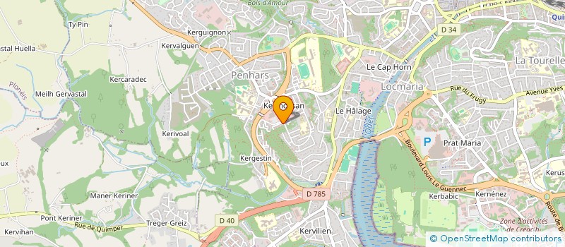 localisation de l'entreprise CABINET DU DOCTEUR MOHTADI à QUIMPER